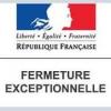 Fermeture exceptionnelle