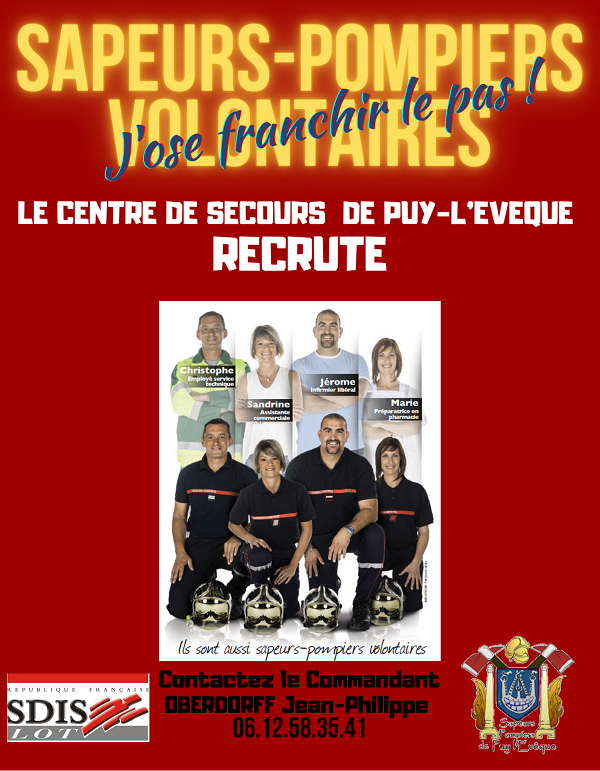 Recrutement sapeur pompier volontaire 1